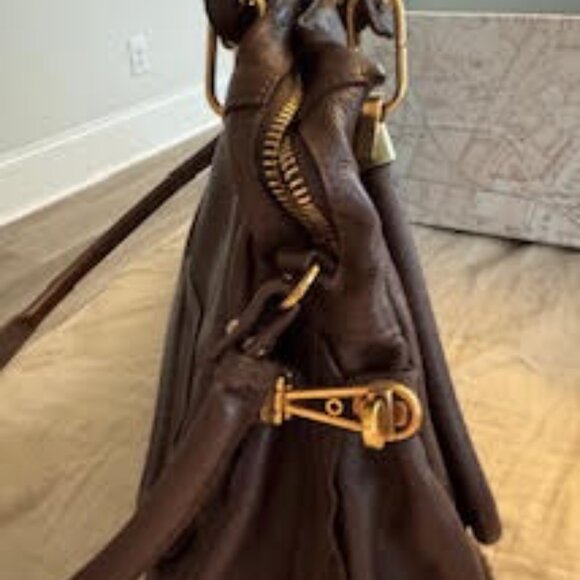 Cloe Paraty Pebbled Leather Bag medium - Picture 3 of 12